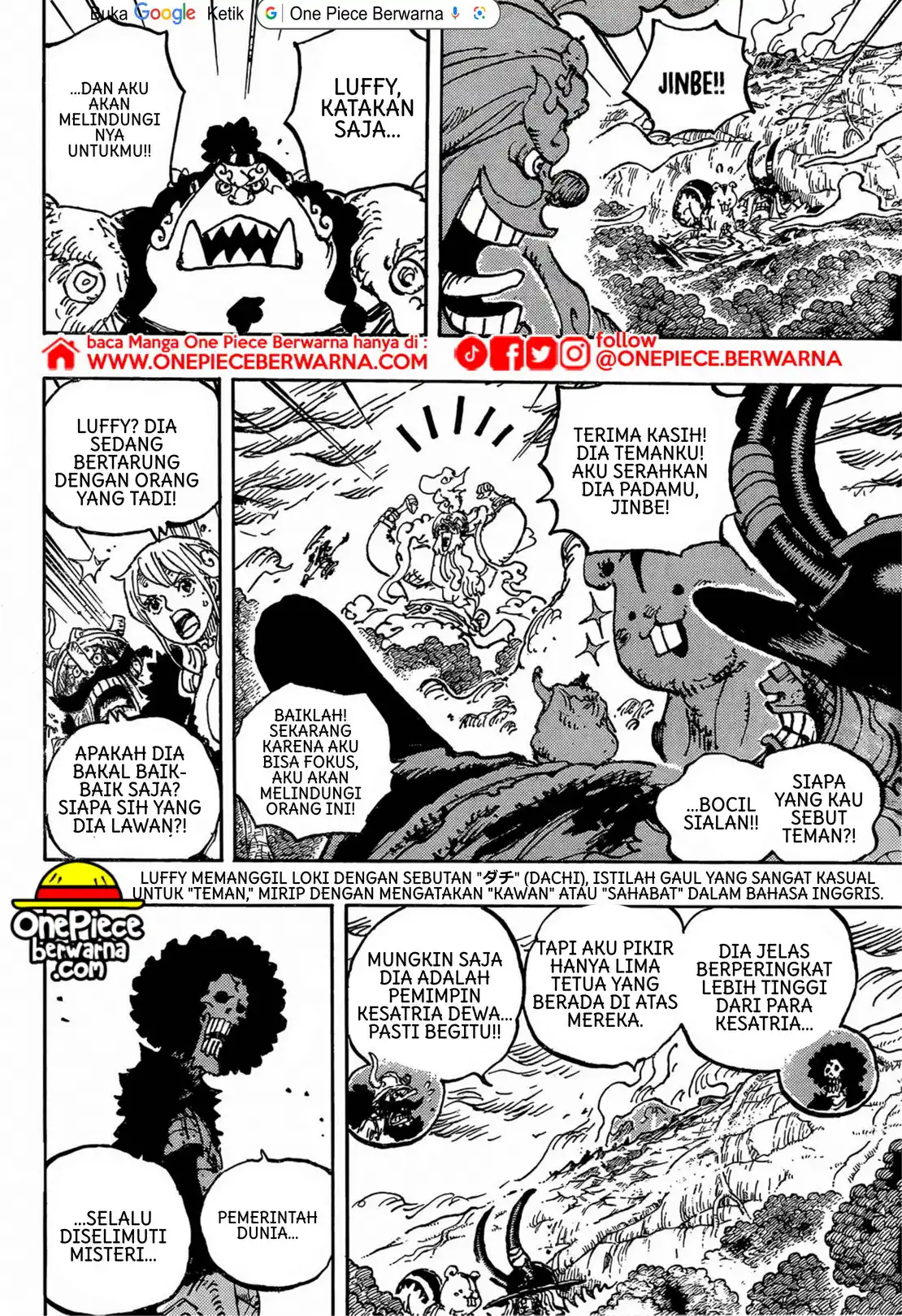One Piece berwarna 1188 1189 1190 bahasa indonesia